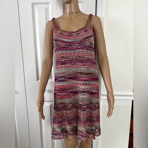 Laundry by Shelli Segal 
Multicolor Knit Sleeveless Dress